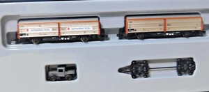 Marklin Z  82558 DB Era VI Sliding Wall Wagons and Culmeyer Road Roller Set NIB - Picture 1 of 21