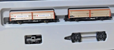 Marklin Z  82558 DB Era VI Sliding Wall Wagons and Culmeyer Road Roller Set NIB - Image 1 of 4