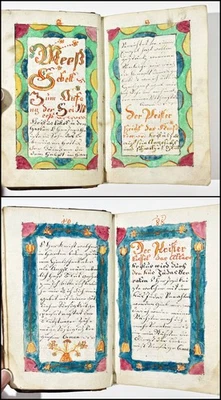 Rural Prayer Book Handwriting Manuscript M.B.1815 - Image 1 of 4
