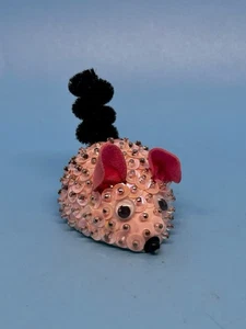 Vintage 1977 espuma de poliestireno Navidad ratón adornos Walco productos lentejuelas - Imagen 1 de 7