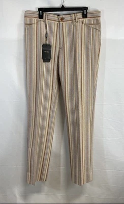 Pantalones rectos a rayas multicolores talla 52 Dolce & Gabbana para mujer Foto 1 de 4