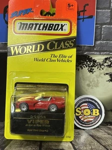 Matchbox World Class Dodge Viper Convertible Red Diecast Sealed NM Condition - Picture 1 of 5