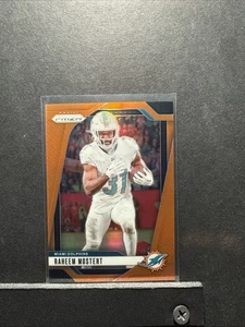 2024 Panini Prizm - Raheem Mostert #179 Orange Prizm 002/249 Dolphins - Bild 1 von 2