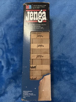 Vintage Jenga - Original 1986 Milton Bradley Game-COMPLETE SET! - Image 1 of 4