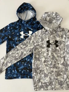 Boys XL Camo Pullover Hoodie 2 PACK Lightweight Under Armour  NWT 0240 - Picture 1 of 7