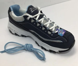 Skechers D'Lites Sneaker Navy  11860 Size 9.5 **LEFT SHOE ONLY** Extra Lace - Picture 1 of 13