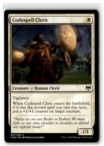 2021 Kaldheim Codespell Cleric #7 Expansion/Common - Picture 1 of 2