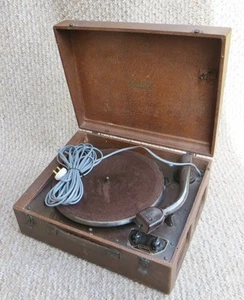 COLLARO MICROGRAM VALVE AMPLIFIER ELECTRIC GRAMOPHONE / VINTAGE RECORD PLAYER - Picture 1 of 6