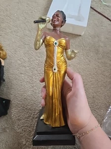 African American Jazz Band Bust Female Singer Player Statue Sculpture Figurine - Picture 1 of 11