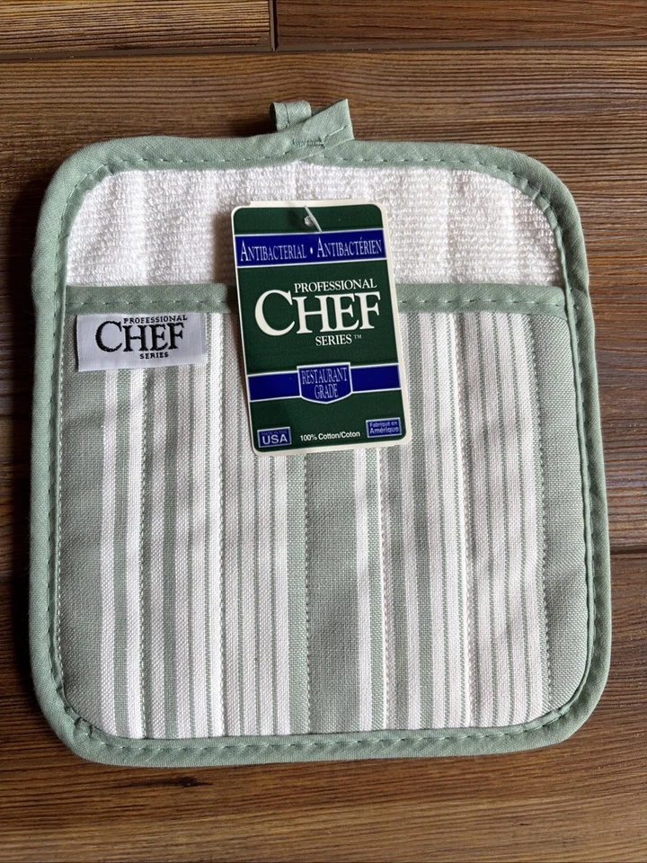 Bache Charles Craft Professional Chef Series - Rayas verdes y blancas Foto 1 de 4