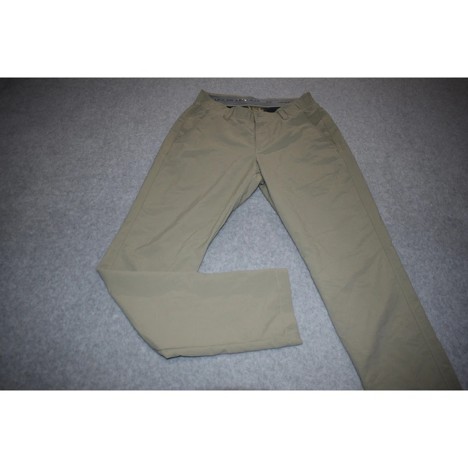 Pantalones de golf Under Armour para hombre talla 30 x 32 rendimiento nailon mezcla de poliéster tostado Foto 1 de 4