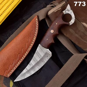 🔥New Design Custom one of kind Damascus Tool steel knife/sheath - Picture 1 of 7