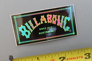 Billabong Surfboards Neon Green Pink Australia 80's B8 Vintage Surfing STICKER - Picture 1 of 11