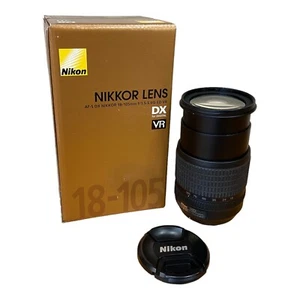 Obiettivo NIKON AF-S 18-105mm ED G VR con scatola originale e copri obiettivo - Foto 1 di 14