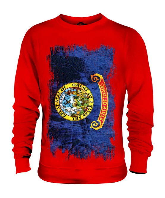 Idaho State Grunge Bandera Unisex Suéter Idahoan Camiseta Regalo - Imagen 1 de 1
