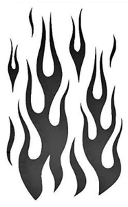 Flames Fire Stencil Template Reusable - Art, DIY Crafts, Wall Art, Fabric Painti - Picture 1 of 9