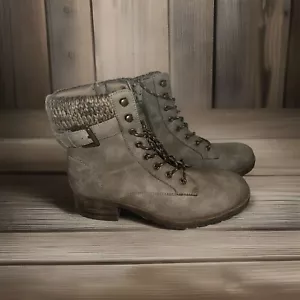 New Serra Women's Boots Brown Taupe Soft Knit Band Size 10 NWOB - Picture 1 of 8