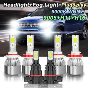 Kit combinado de 6 bombillas LED 6000 k para Jeep Compass 2011 2012 - Imagen 1 de 12