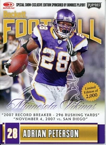 Adrian Peterson Minnesota Vikings Beckett Limited Edition cover Super Bowl RARE - Picture 1 of 4