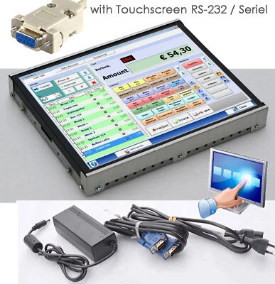 19" 48cm MONITOR RS232 3M MICROTOUCH TOUCHSCREEN OPENFRAME MS-DOS WIN 95 98 V610 - Bild 1 von 4