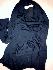 Rag & Bone Heath Salute Soft Merino Wool Midnight Blue LS Tee Size Small $249 - Picture 1 of 12