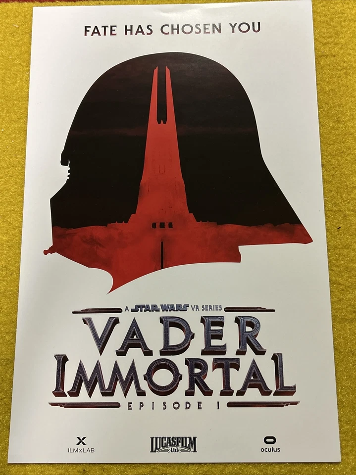 STAR WARS CELEBRATION 2019 CHICAGO LUCASFILM VADER IMMORTAL POSTER/ PRINT VR - Image 1 of 1