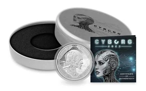 $5 dólares AI - Cyborg - Inteligencia Artificial Samoa 1 oz Plata PP 2023 - Imagen 1 de 3