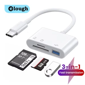 Type-C to USB A Adapter Memory Card Reader Support MMC Micro SD /SDHC/TF/OTG AUS - Picture 1 of 3