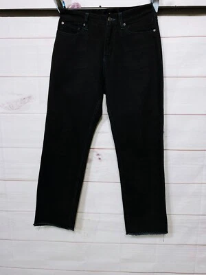 Quiksilver Mens Kygo Jeans Size 28 Black Mid-Rise Raw Hem 5 Pockets - Image 1 of 4