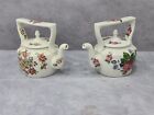 Pair Of Vintage Staffordshire Ironstone Arthur Wood Floral Teapots