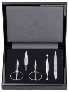 Zwilling Twin 1731 Manicure Schatulle, Nappaleder innen und außen Maniküre Set - Picture 1 of 1