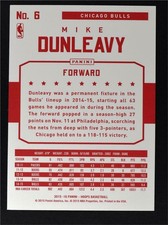 2015-16 Hoops Red Backs #6 Mike Dunleavy - NM-MT