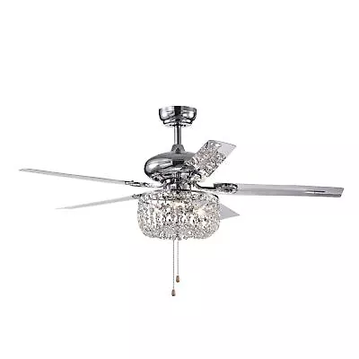 Campbell 42-inch Chrome Lighted Ceiling Fan Remote - Image 1 of 4
