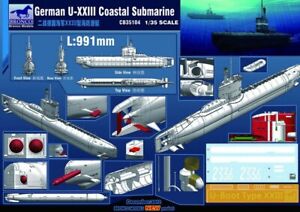 Bronco 1/35 CB35104 German Type XXIII U-Boat Coastal Submarine ◆model kit