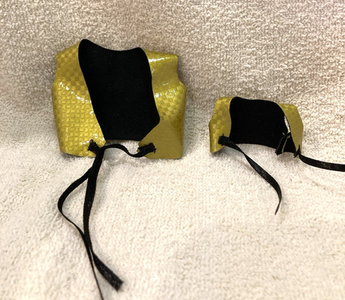 VETEMENTS Vintage 11 5" fashion doll giallo club discoteca top blusa set lucido