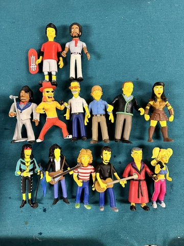 Lot Of Simpsons Celebrity Figures Cover