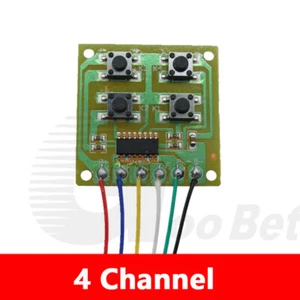 4 Channel Radio Remote Wired Control Board PCB for 2 Motor Toy RC Car Model DIY - Picture 1 of 5
