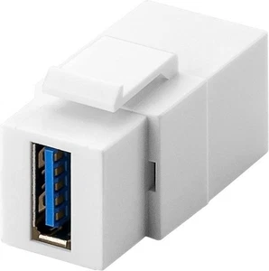3x Keystone Modul USB; Keystone Modul USB - 2x USB 3.0-Buchse (Typ A) - Bild 1 von 2