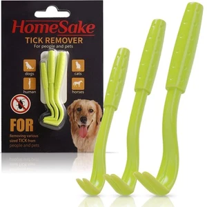Tick Remover Tool for Dogs, Cats & Humans - 1 Packs of 3 - Pain Free Tick Remova - Picture 1 of 6
