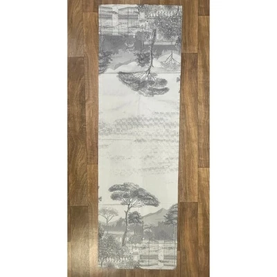 Corredor de mesa Garnier Thiebaut Vosges Toile gris algodón 69x21 hecho en Francia Foto 1 de 4