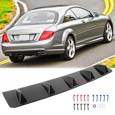 Alerón difusor parachoques trasero de carbono tiburón 5 aletas para Mercedes-Benz CL200 CL500 Foto 1 de 4