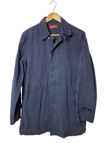 Supreme Giacca Shacket Cotone Stile Utility Chore Soprabito Blu Navy Taglia M
