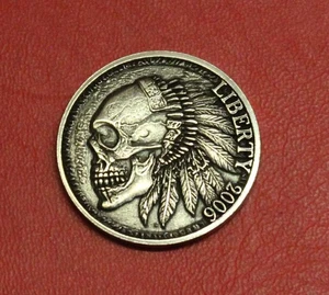 HOBO Nickel Chief Skull - Bild 1 von 2