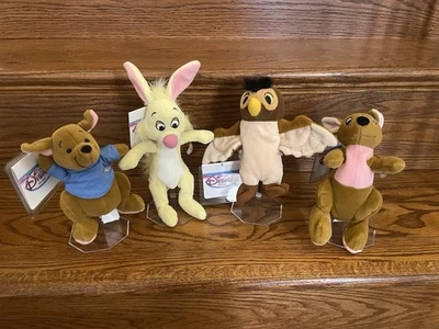Juego de 5 mini bolsas de frijoles de colección Winnie The Pooh Friends de Disney Store Foto 1 de 4