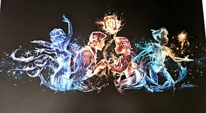 20 X 16 D23 WDI Disney Celebrating Fantasy Springs Print Elsa Rapunzel LE 75 - Picture 1 of 8