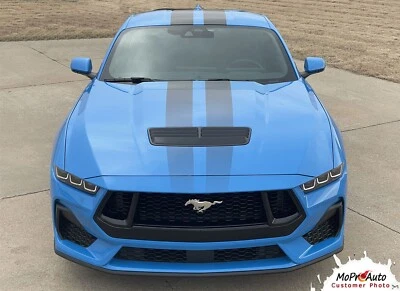 2024 Ford Mustang GT Racing Stripes Rally Decals Vinyl Graphics PREMIUM GT FADED Foto 1 de 4