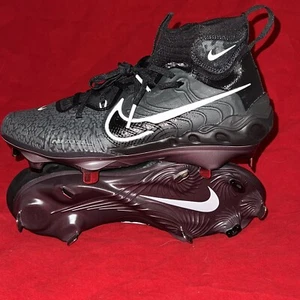 Nike Alpha Huarache NXT Black Metal Baseball Cleats DJ6517-010 BLK Size 7 - Picture 1 of 12
