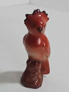 VINTAGE CERAMIC RED BIRD FIGURINE MADE IN JAPAN  - Picture 1 of 11