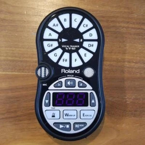 Roland VT-12 BK Vocal Trainer Ultimate Pocket Vocal Coach Black Tested Working - Picture 1 of 1