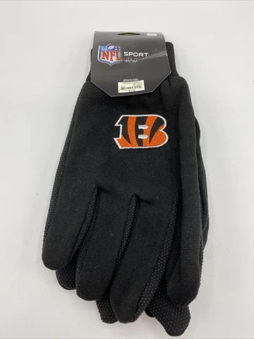 Cincinnati Bengals Black Gripper Sport Utility Gloves Forever Collectibles Cover